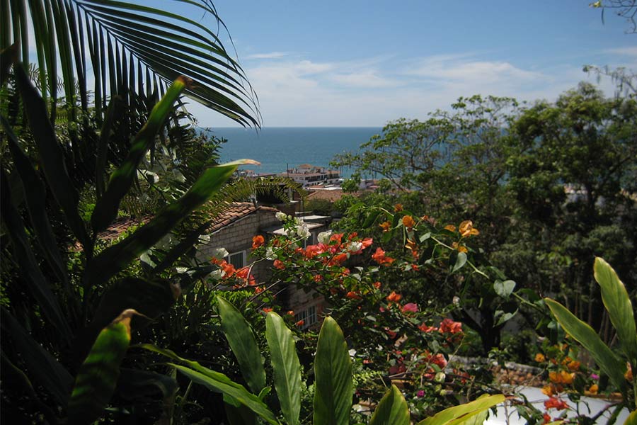 View from pool deck at Condo Ibiza #2, Puerto Vallarta