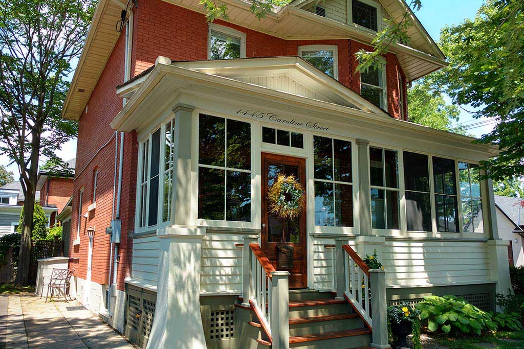 Front of Emerson House, 1445 Caroline Street, Burlington furnished rental